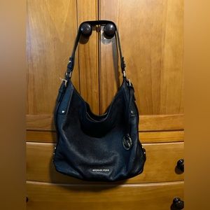 Michael Kors Black Pebbled Leather Bag Tote